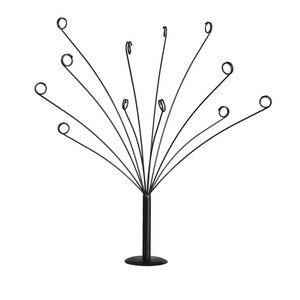 Tree holder stand Black metal money photo gift card lottery tickets craft tree